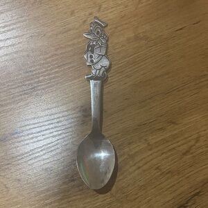 Silver Donald Duck Disney Character Spoon